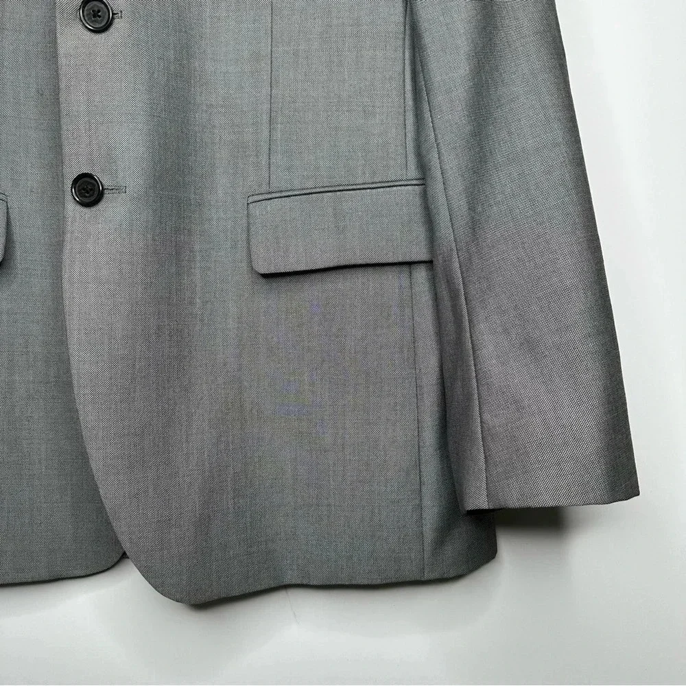 Banana Republic Gray Tailored Fit Wool Blazer Size 40R